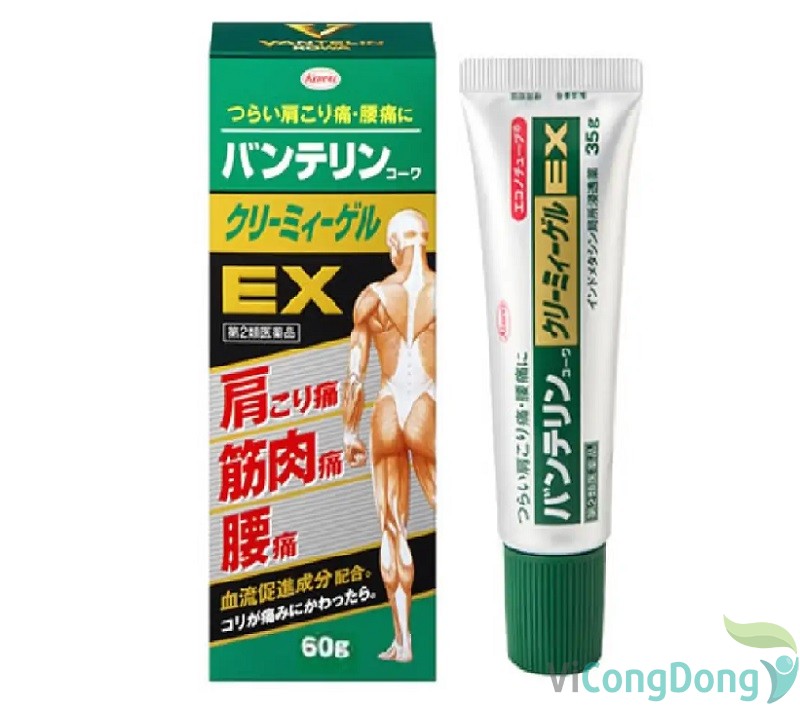 Thuốc bôi đau lưng Nhật Bản Vantelin - Kowa Creamy Gel EX